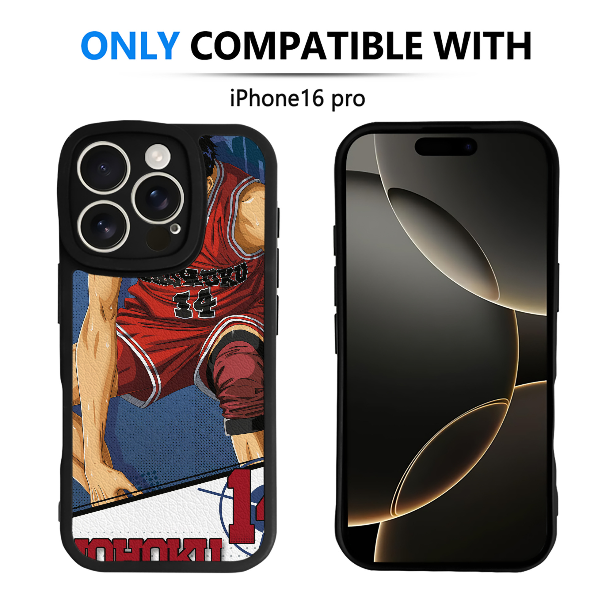 （画像用） SLAM DUNK／スラムダンク 【iPhone 16シリーズ対応】シリコンスマホケース（レザー調） 材質：シリコン